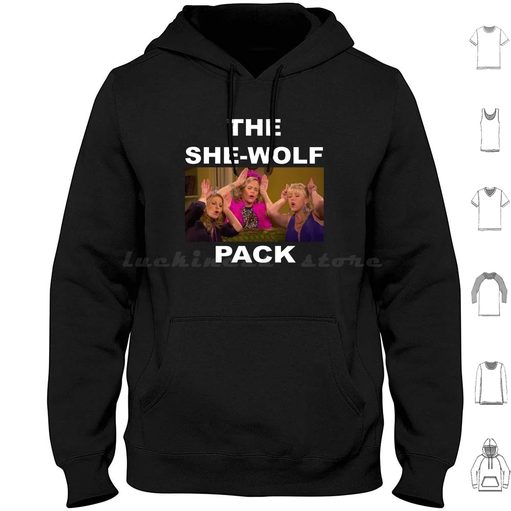 

Fuller House-She Wolf Pack Hoodie cotton Long Sleeve Top Selling Fuller House Full House John Stamos Jesse Katsopolis Uncle