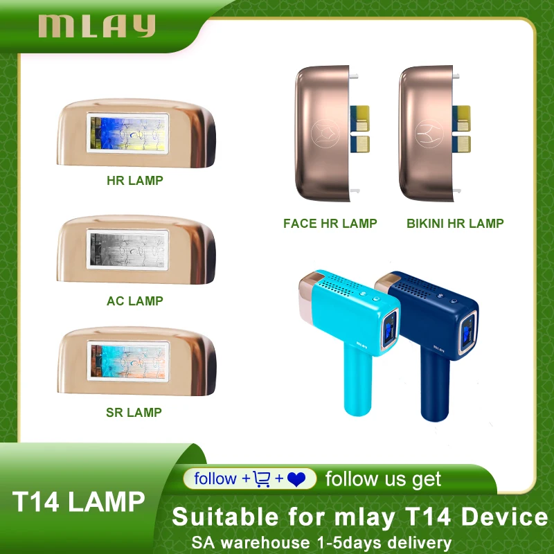 MLAY T14 Hair Removal Lenses Accessories Quartz Lamps 500000 Shots Use For Bikini Face Body Small Caps Special Lamp