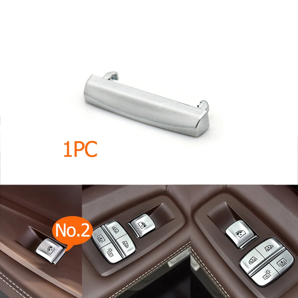 

Крышка кнопки переключения левой и правой двери автомобиля, хромированная полоса для BMW 7 серии G11 G12 2015-2022 X5 F15 2014-2018