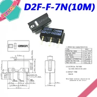 20pcs mouse micro switch d2fc f 7n10m mouse button fretting d2fc
