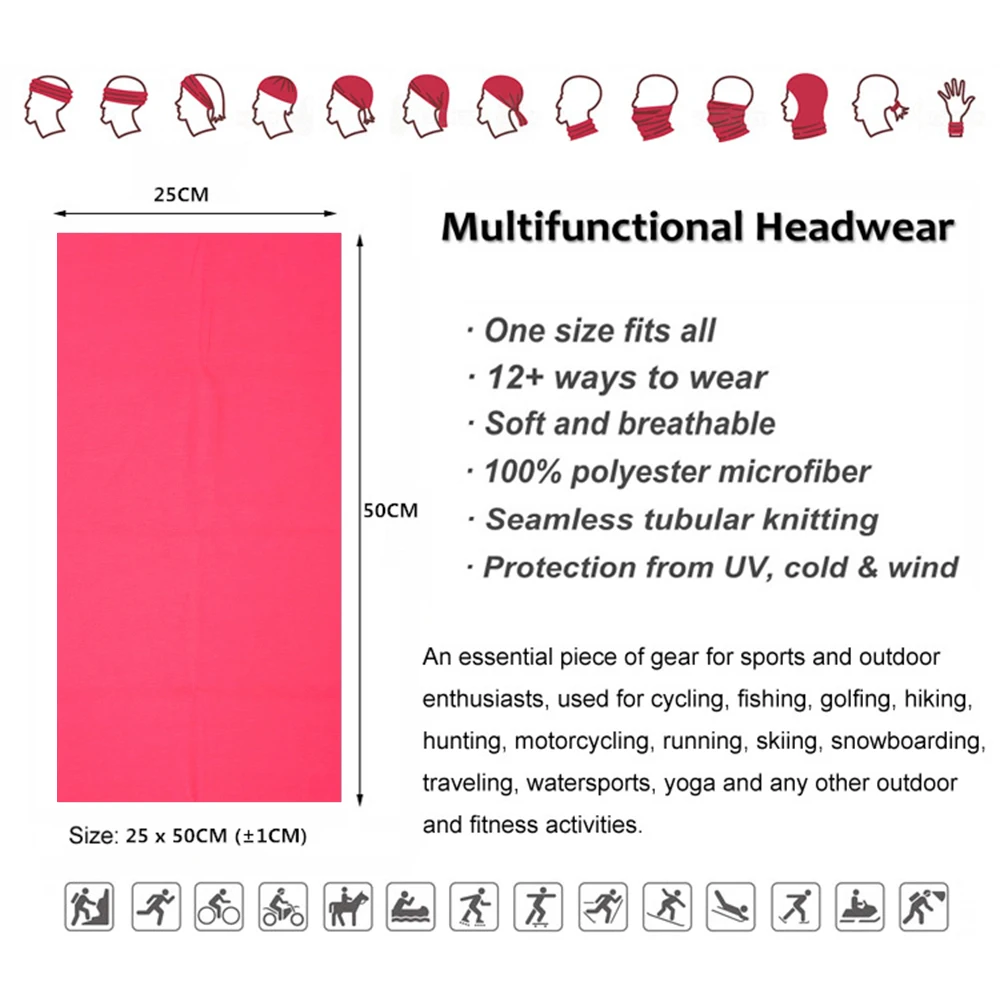 Рисунок 3 - Неоновая розовая бандана для скалолазания