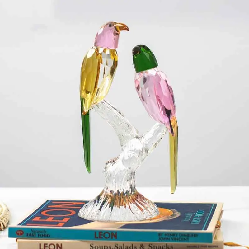 Скульптура из хрусталя украшения для статуй сороки украшение рабочего стола