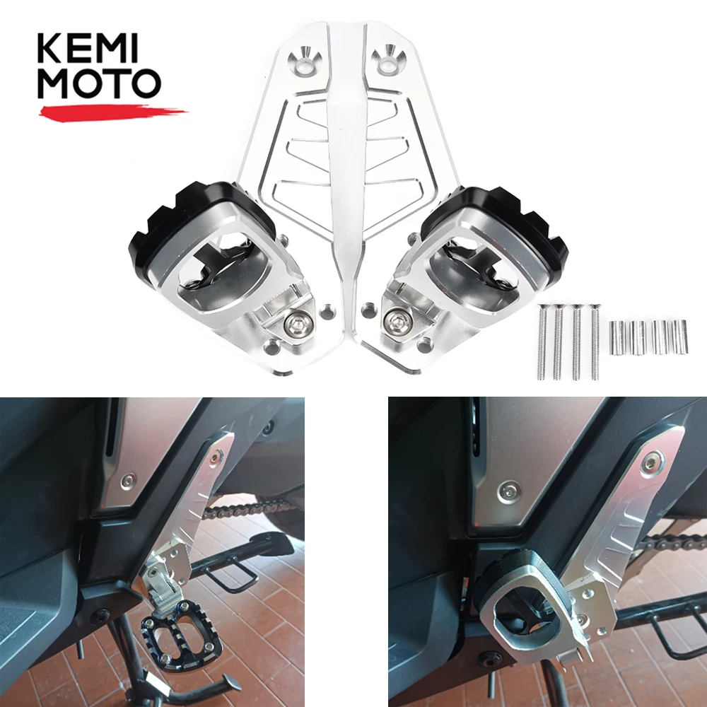 

For HONDA XADV X-adv 750 XADV750 2021 Footrests Passenger FootPegs Aluminum Alloy Rear Pedal Foot Stand Folding Footrest CNC