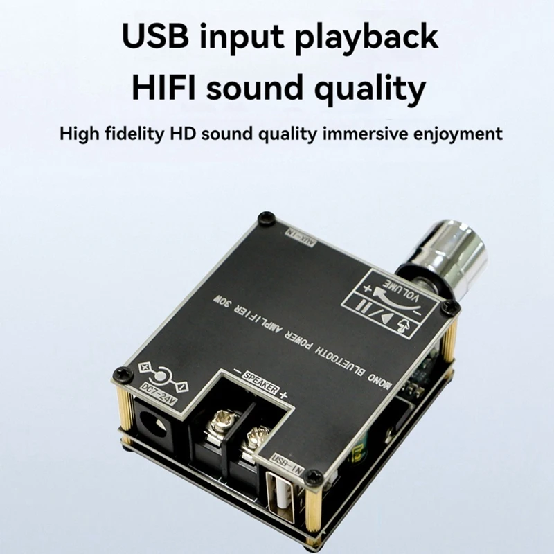 Плата усилителя Bluetooth ZK-301B с одним звуком