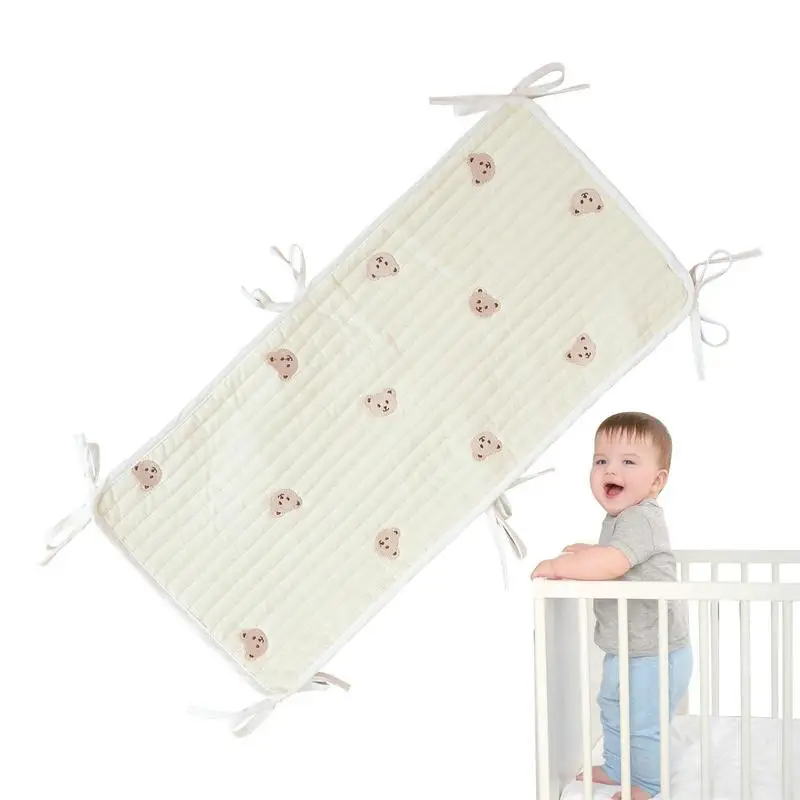 

Бамперы для кроватки, подкладка для медведя, двойной креп, защита детских ног, хорошая воздухопроницаемость для детских кроваток