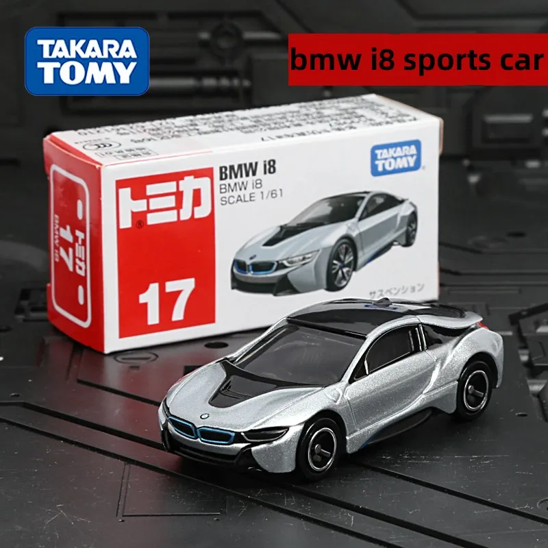 

Japan TOMY Domeka Alloy Car Simulation Model Toy Decoration Boy No. 17 BMW I8 Sports Car 859987