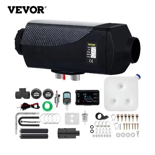 Vevor 5kw car heater diesel air heater 12v 15l tank with lcd thermostat for rv bus motorhome and boats diesel parking heater
