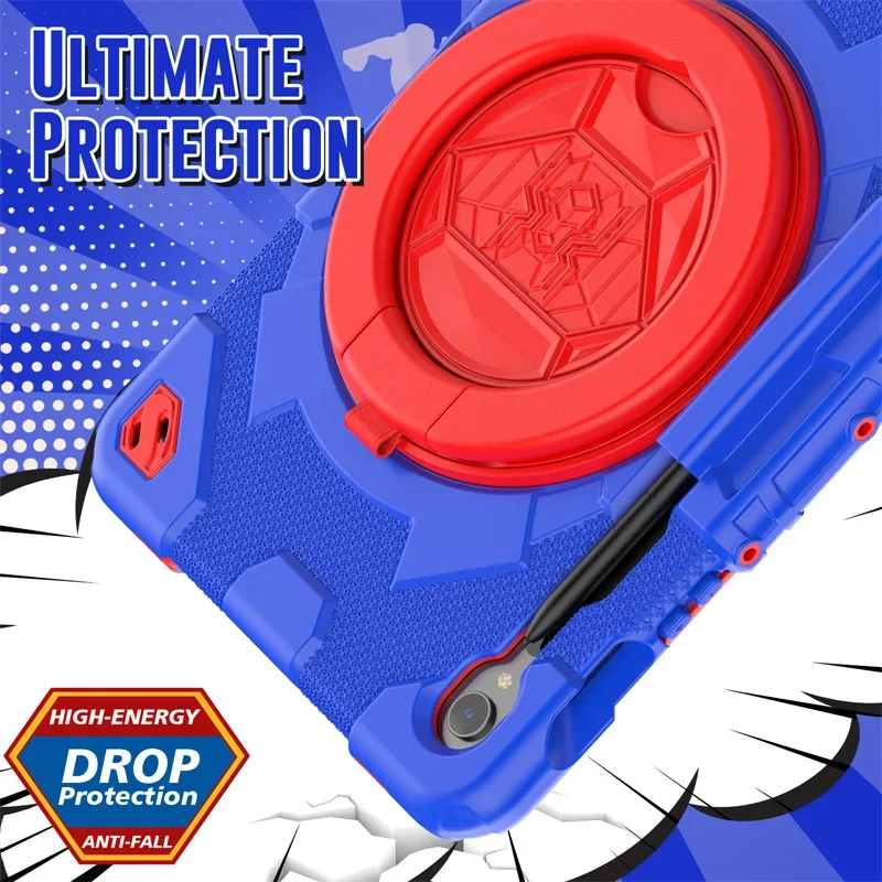 Противоударный чехол для Samsung Galaxy Tab S9 11 Plus 12 4 дюйма 2023 X FE чехлы с ремешком на плечо