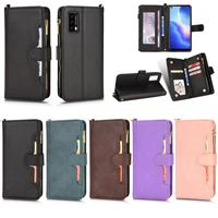 business wallet card slots phone case on for blackview oscal c20 a100 a90 coque flip leather protect bracket cover with lanyard