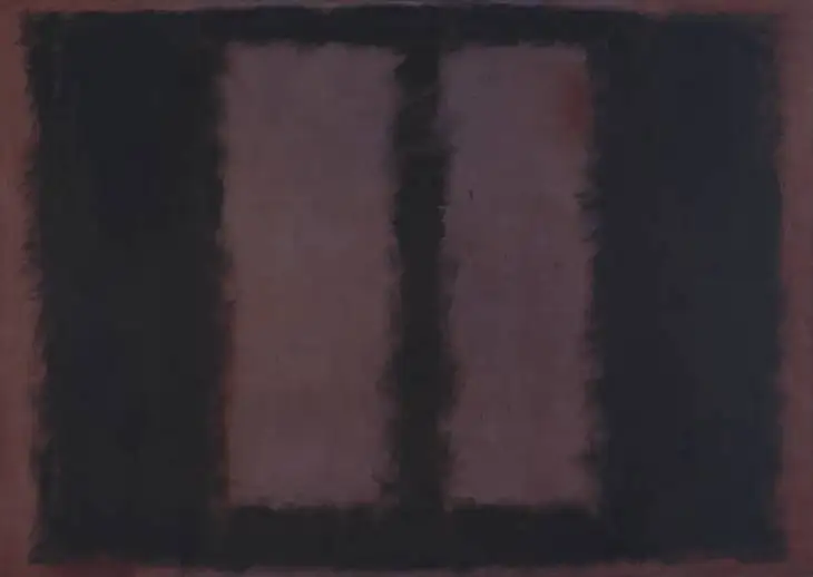 

100% handmade high quality Abstract Oil Painting Reproduction on Linen Canvas,Black on Maroon by Mark Rothko,Fast Free Shipping