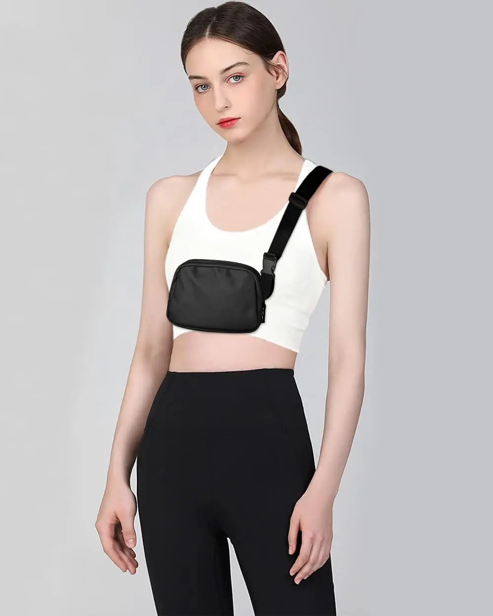 Fanny Packs for Women Men Waist Bag with Adjustable Strap Small Crossbody Bags Fashion Waist Pack for Workout Running Trav