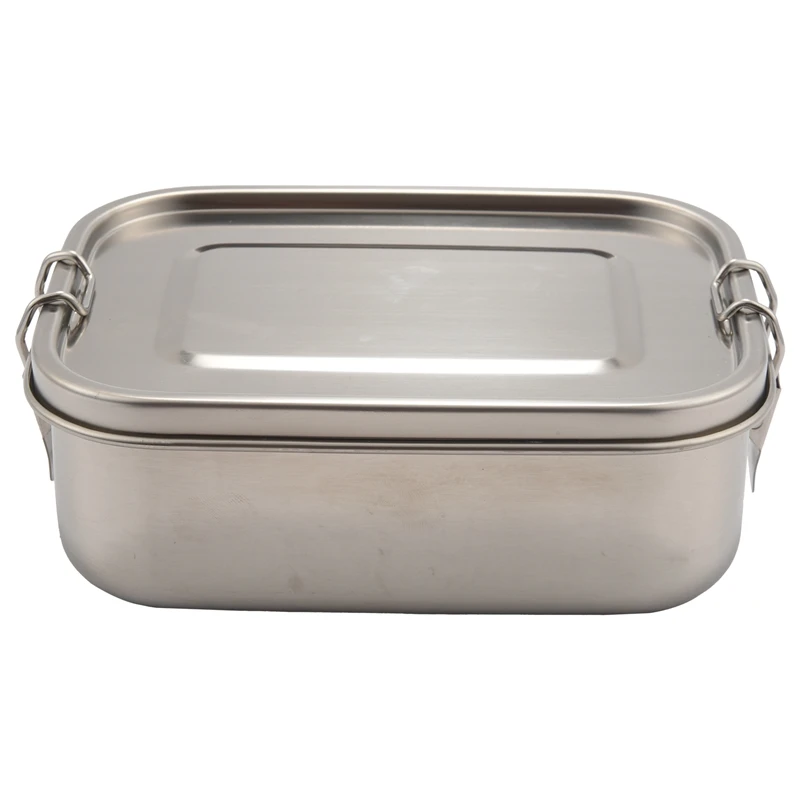 

Stainless Steel Lunch Food Container with Lock Clips and Leakproof Design, 800ML Bento Boxes Lunch Container for Kids or Adults-