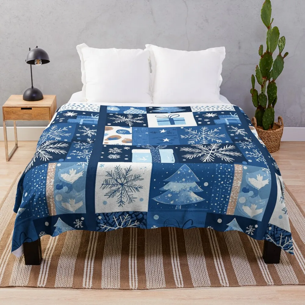 Причудливое сине-белое рождество от NoarusRainbowLand — игривые праздничные узоры 2024