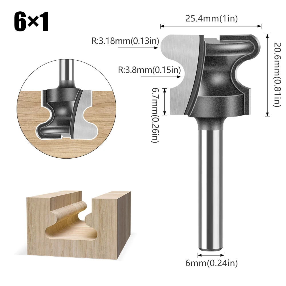 

6 мм 1/4 "Хвостовик, две дуги, машинка для стрижки ногтей, ящик, дверца шкафа, фреза, фреза, дверная ручка шкафа, резак с прорезями, скрытая ручка