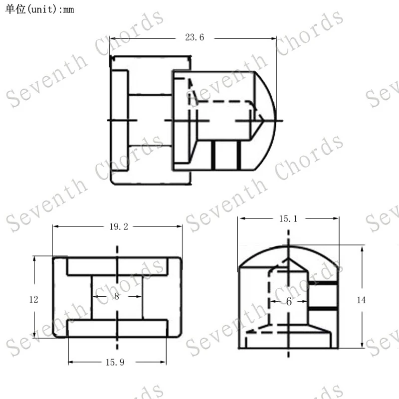 4 шт./лот металлические двойные концентрические кнопки регулировки громкости