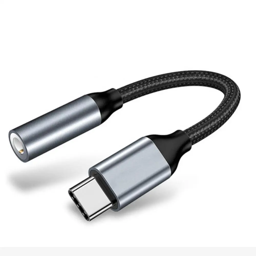 

Usb C To 3.5mm Headphones Type C To 3.5mm Earphone Jack Portable Headphones Adapter Aluminum Alloy For Huawei Xiaomi Samsung