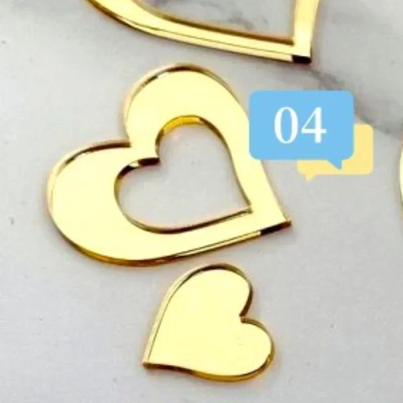 

Набор из 10 акриловых сердцешек для торта HARKO