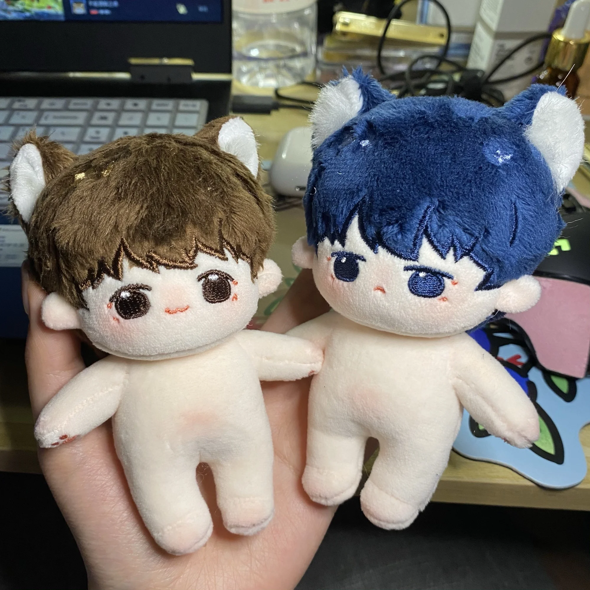 

Original Anime Time Raiders DMBJ Zhang Qiling Wuxie Cute 10cm Plush Doll Body Toys Body Cosplay Birthday Gift