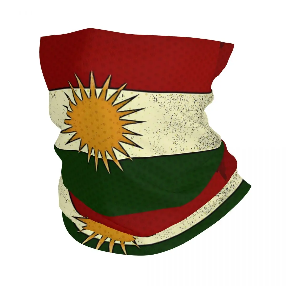 

Бандана с флагом Курдистана, шейный платок с принтом, многофункциональный шарф для езды на велосипеде, унисекс, для взрослых, моющийся