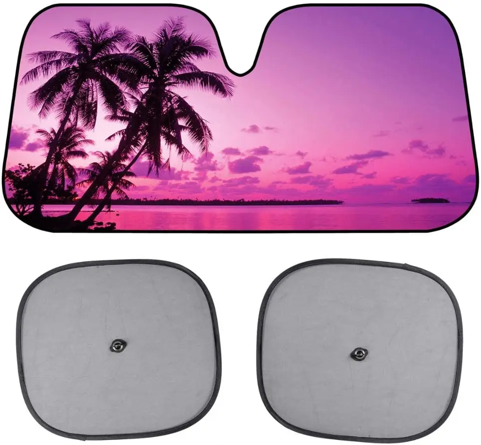 

Солнцезащитный козырек BDK для пляжа, складной тент для боковых окон, розового и фиолетового цвета, для грузовиков, внедорожников