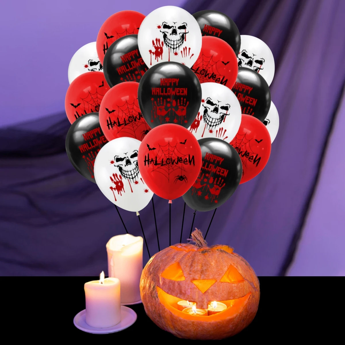 19 шт. букет в виде паука и летучей мыши на Хэллоуин