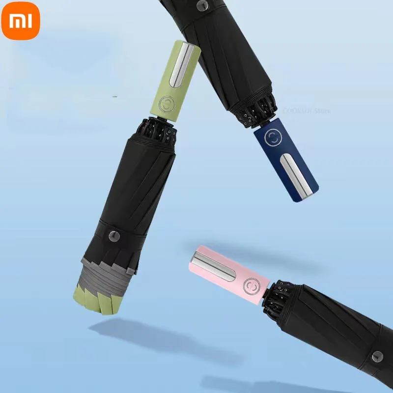 

Xiaomi Windproof Automatic Folding Umbrella Female Male Ten BoneLuxury Large Business Umbrellas Men Rain Women Gift Parasol