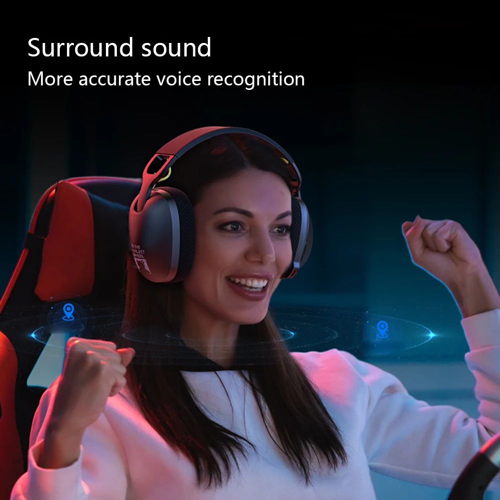 Беспроводная игровая гарнитура 2 4 ГГц/BT 5 3/проводные геймерские наушники с