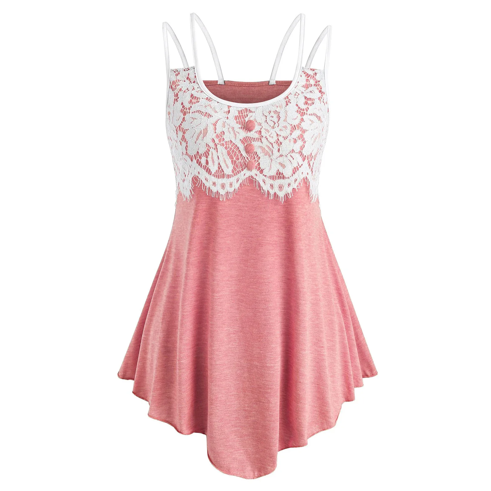 

Новинка 2022, модное женское платье с круглым вырезом и высокой талией, кружевное платье без рукавов, платье с лямкой на шее