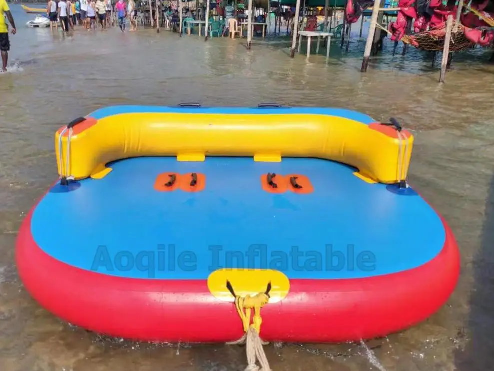 Новая надувная буксируемая трубка для водного спорта на 4 гонщика 4-х человек Crazy