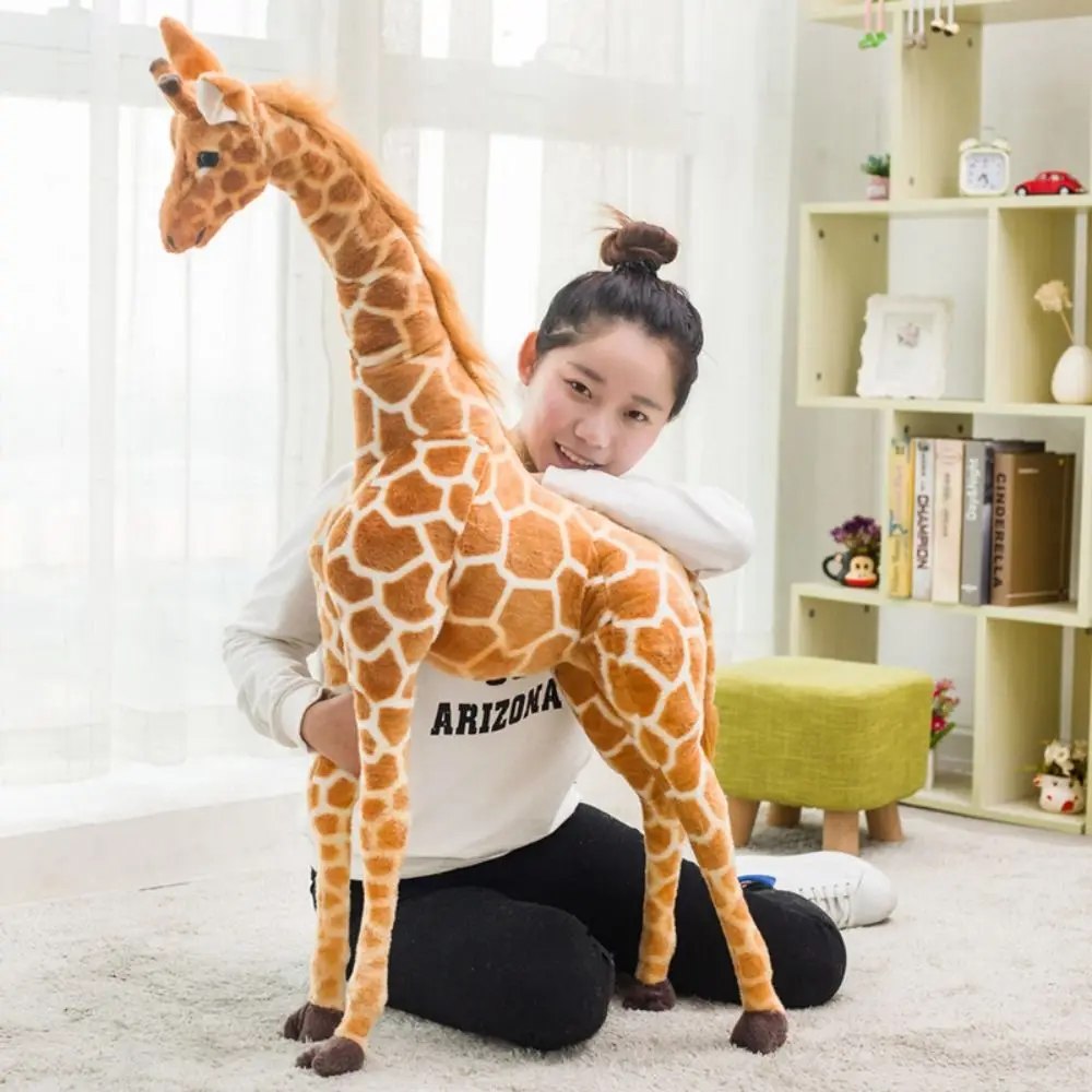 

Early Education Zoo Scenes Teaching Toys Giraffe Model Simulation Wild Animal Africa Wildlife Figurines Plush Toy Doll