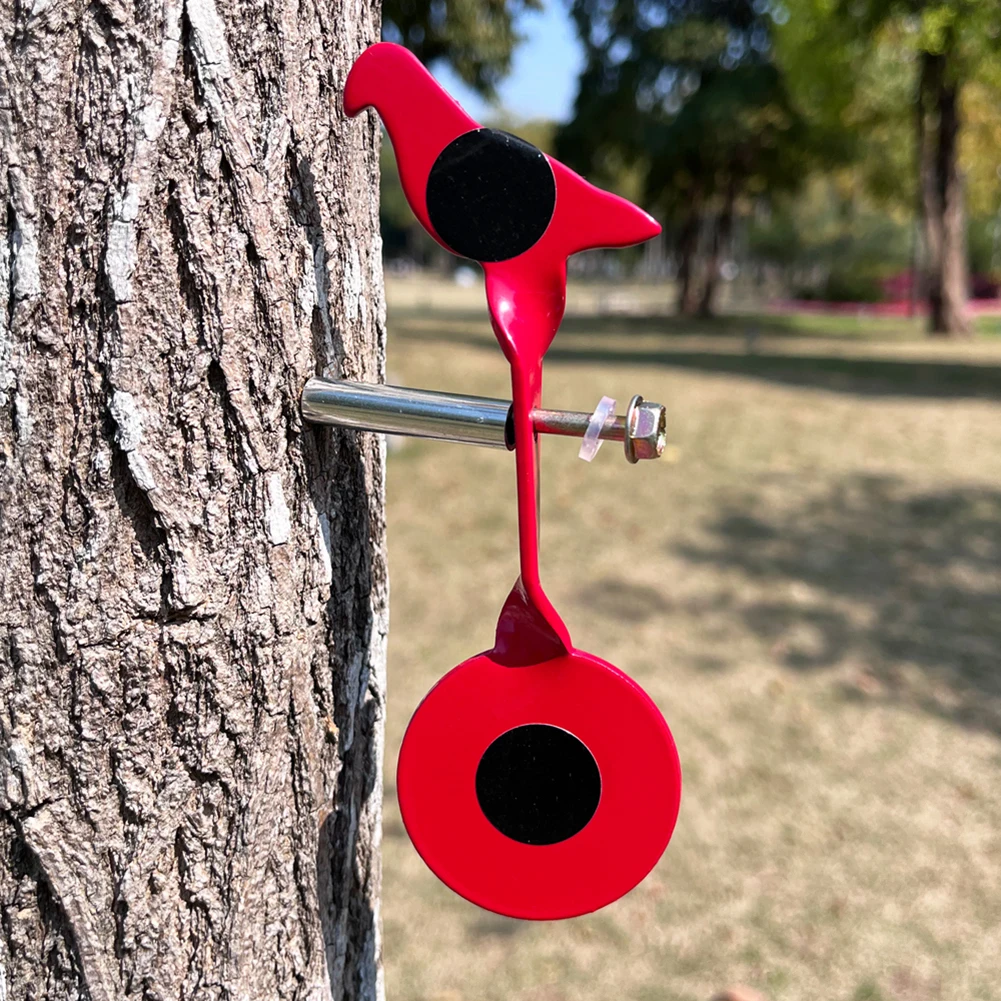 

1. The Real Color Of The Item May Be Slightly With Double Spinners 360° Roation Carbon Steel Spinning Target For Outdoor Sports