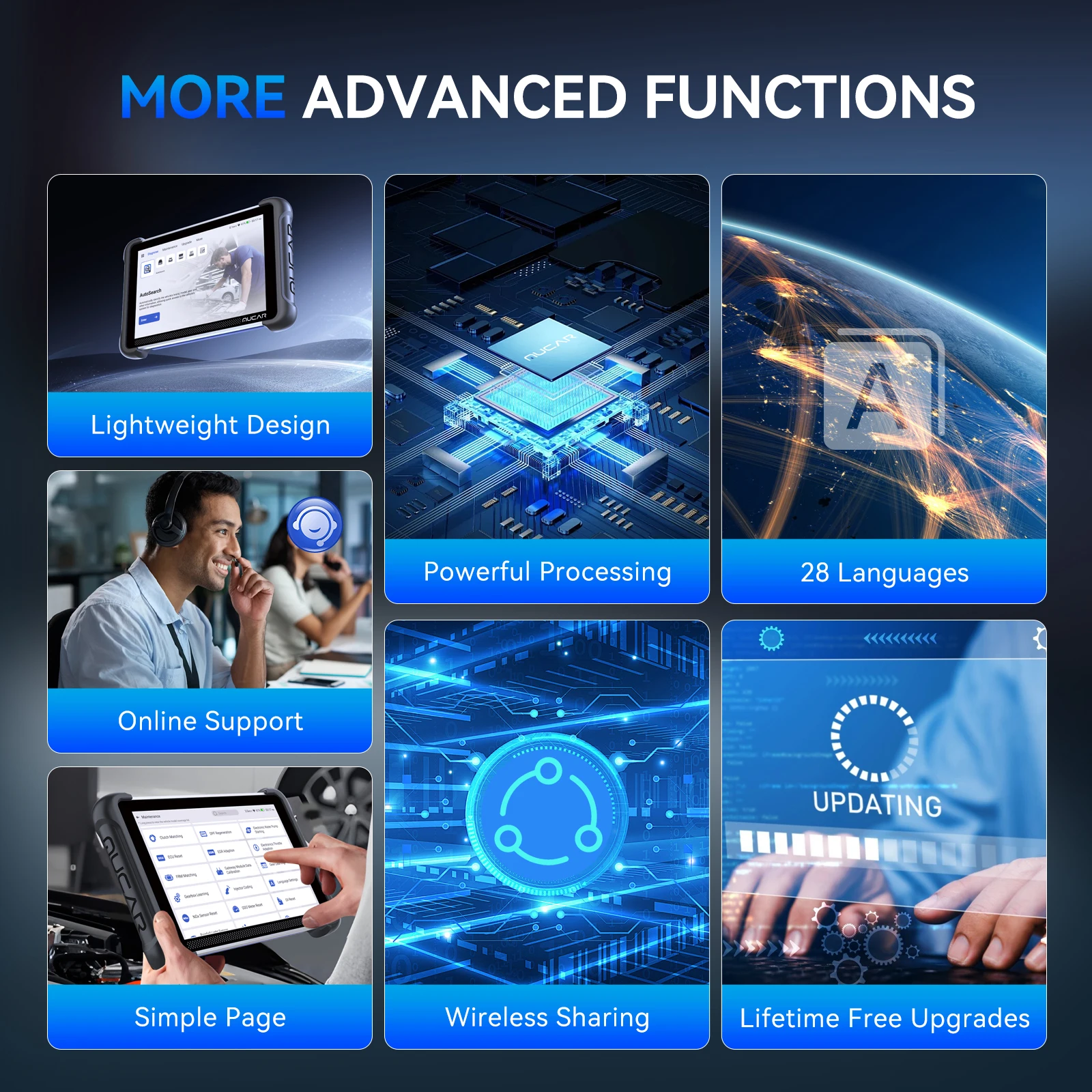 MUCAR 892BT Профессиональный диагностический инструмент OBD2 Диагностика всех систем