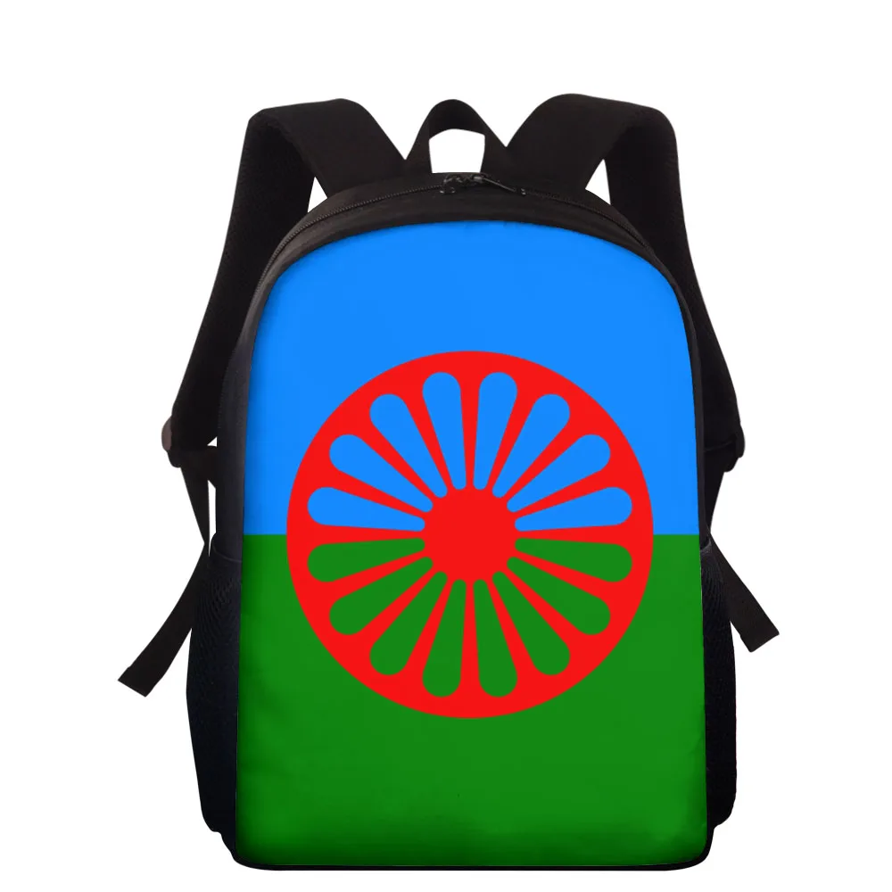 

Romany Roma Travellers Flags Print School Backpack for Teenager Student School Bags Boys Gilrs Back Pack Kids Book Bag Rucksack