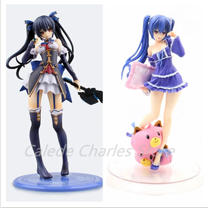 

20CM Hyperdimension Neptunia Lastation Noire Pajama Pillow Black Heart Sexy Anime Figure PVC Collection Toys For Christmas Gift