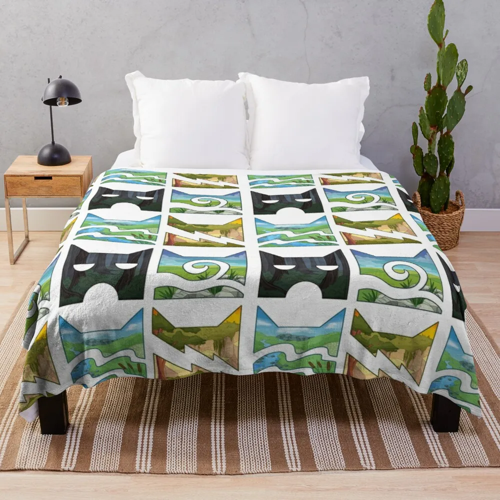 

Классическое Одеяло с логотипом «четыре воина», очень большое одеяло