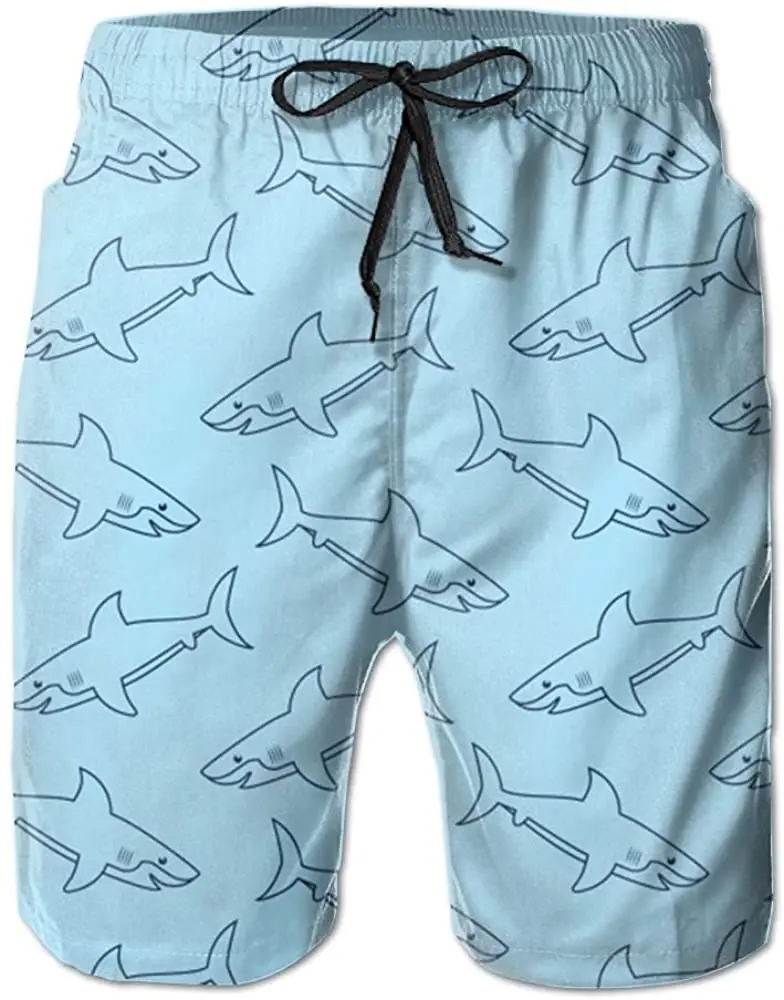 

Мужские быстросохнущие пляжные шорты Shark