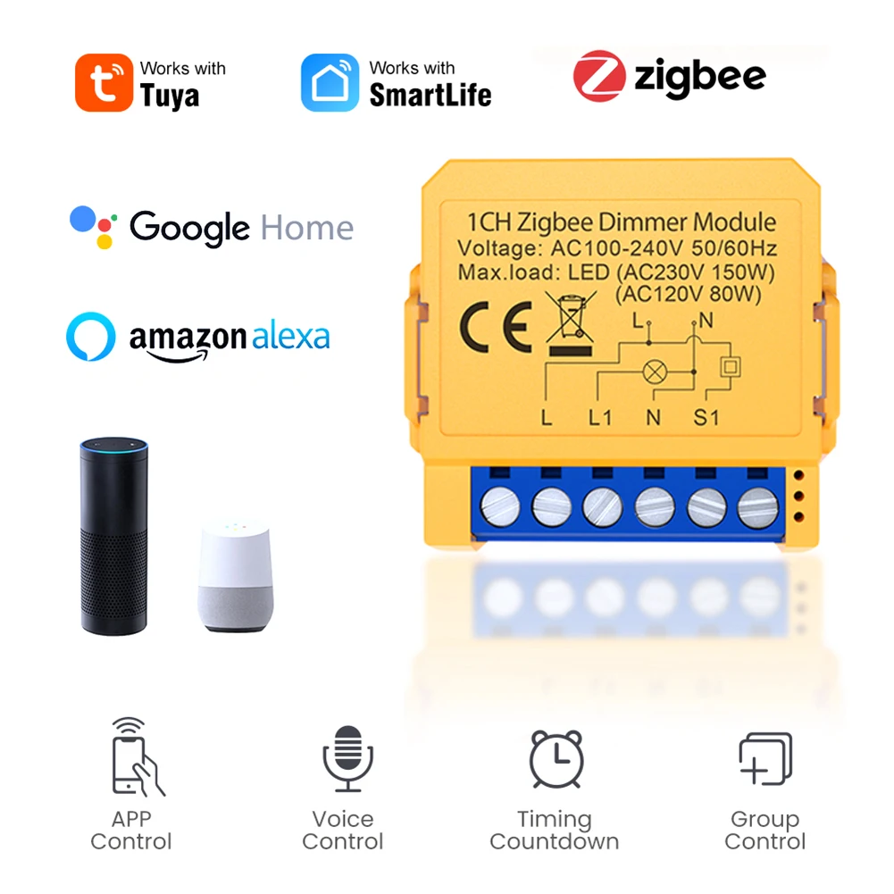 Светодиодные фонари Wi-Fi ZigBee с регулируемой яркостью