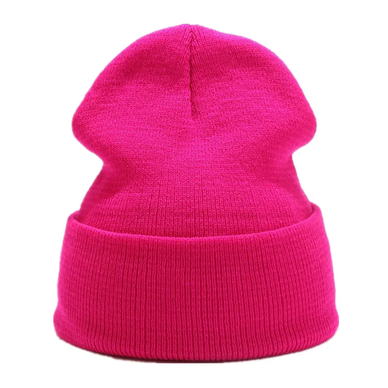

Winter Hats for Women Men Beanies Knitted Solid Soft Hat Girls Female Beanie Caps Warmer Bonnet Ladies Casual Rose Cap Hat 2022