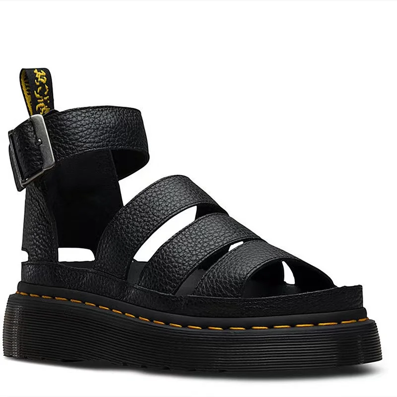 

2022 Summer shoes woman Flat Platform Sandals Women Soft Leather Casual Open Toe Gladiator wedges Women Shoes sandals