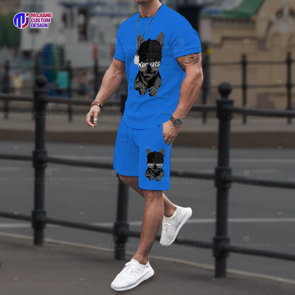 Sportswear Men's Set Luxury T-Shirt Shorts 2023 High Quality Sportswear 2 Piece Set Fashionable Summer Men's Streetwear