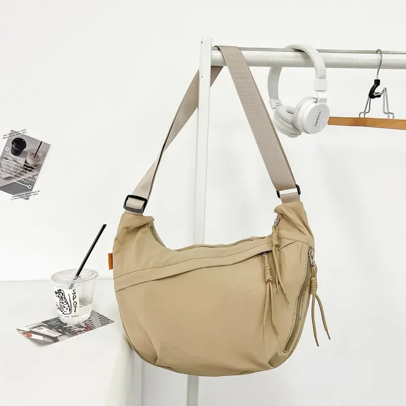 Повседневные нейлоновые сумки на ремне молнии Лидер продаж 2024 однотонные