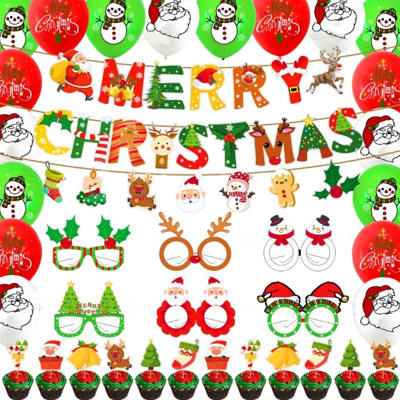 

Рождественский фон для украшения баннера, набор для новогодвечерние