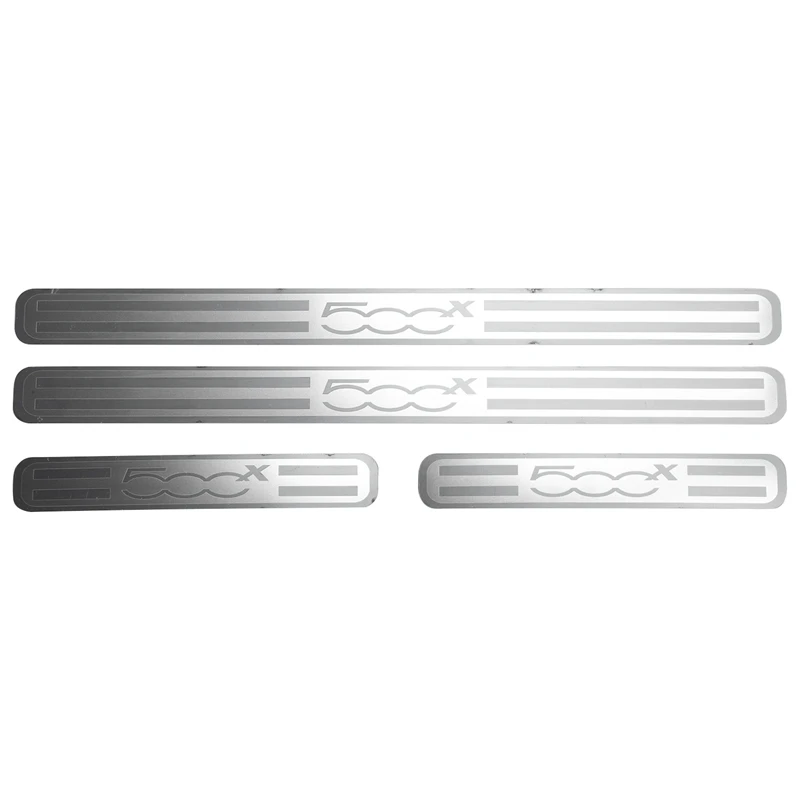 

for Fiat 500x Accessories 2014-2017 Car Sticker Stainless Scuff Plate Door Sills Trim Protector