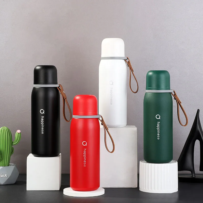

550ml Insulated Water Bottle Stainless Steel Thermos Cup Keep Hot 12-24 Hours Portable Outdoor Sport Thermos BPA Free for Kids
