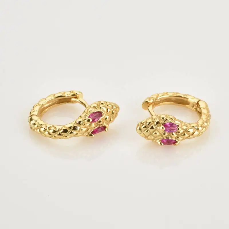 

S925 Silver Personality Design Snake Shaped Earrings High Quality For Women Fashion Jewelry Party Trend Ins Same Earring Gifts