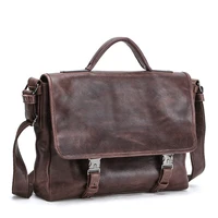 genuine leather men laptop shoulder messenger computer business bag handbag multifunctional portable briefcase new design 2022