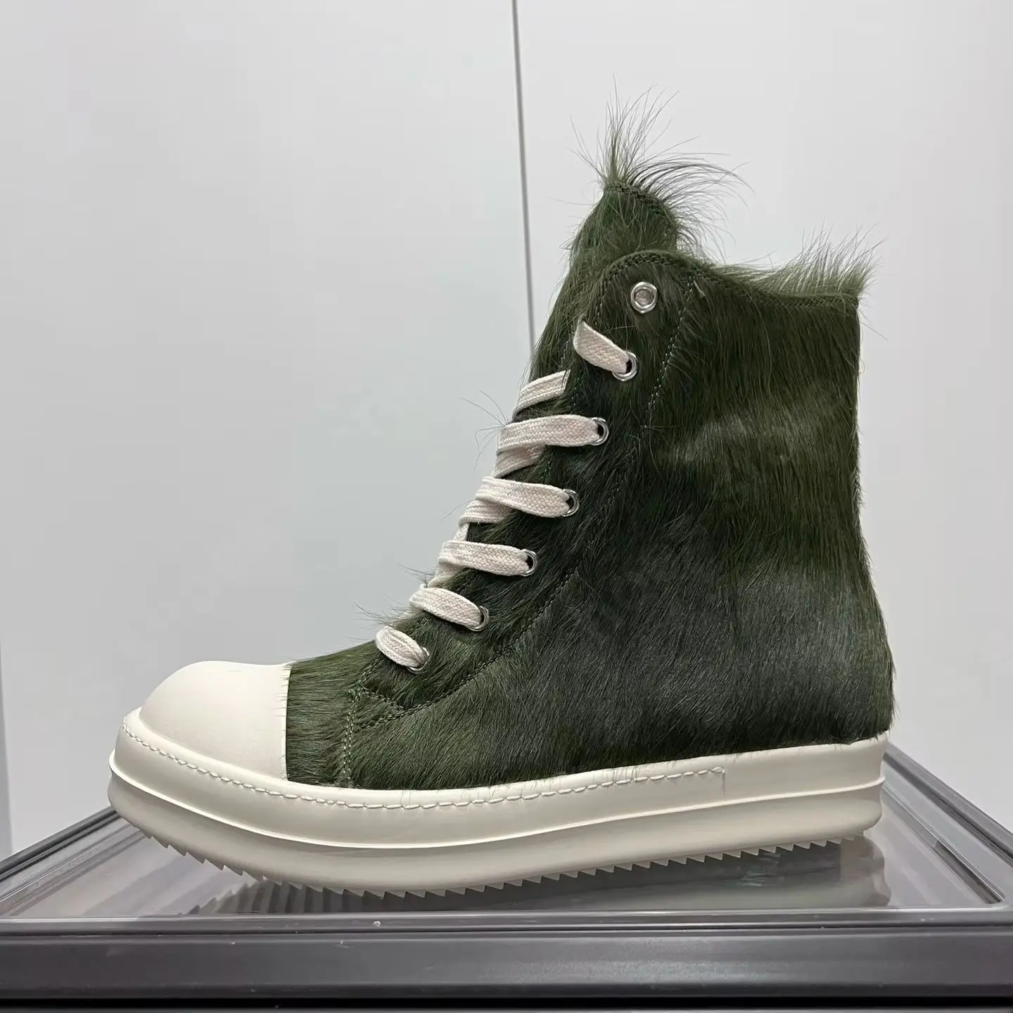 Ricks классический дизайн мужская обувь Owens женские высокие кроссовки из конского