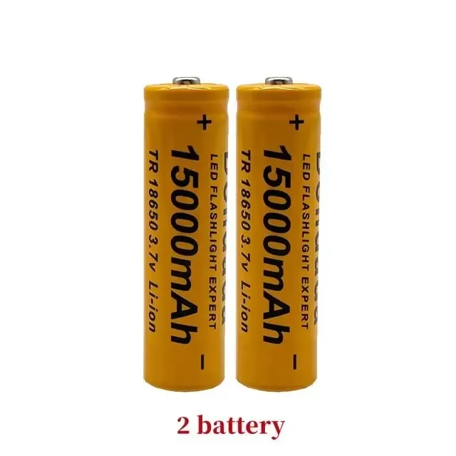 Аккумулятор Uitgeb Van De Nieuwe 18650 3 7 В 15000 мАч Lithium Batterij Zaklamp Oplaadbare Zaklamp+201 Lader