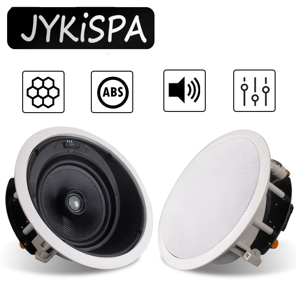 6 Inch 40W Outdoor Waterproof Ceiling Speakers Full Range Good Sound Quality Passive Audio Ceiling Speaker Household Bathroom