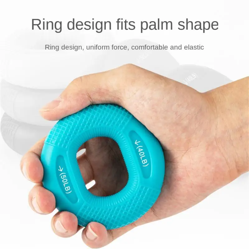 

Silicone Adjustable Hand Grip 20-80LB Gripping Ring Finger Forearm Trainer Carpal Expander Muscle Workout Exercise Gym Fitness